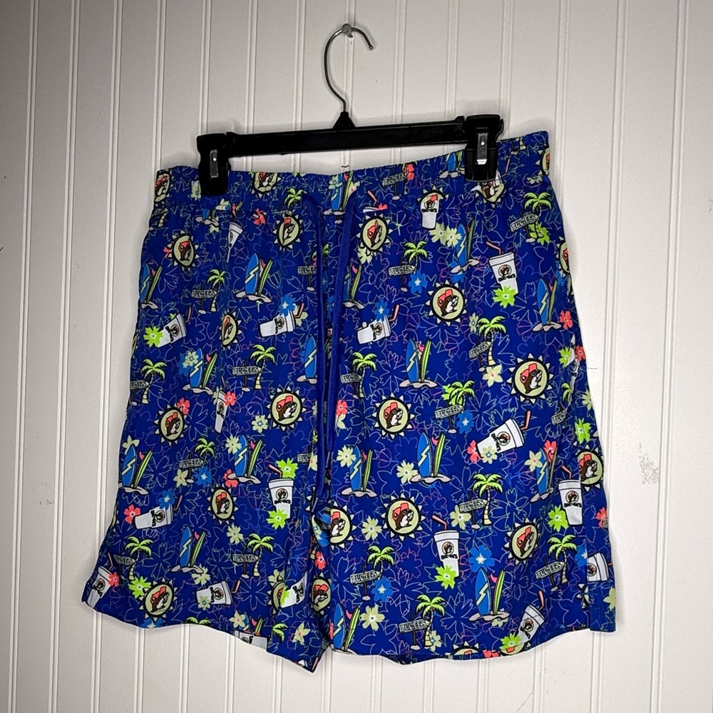 Buc-ee’s Tropical Swim Shorts Size Large